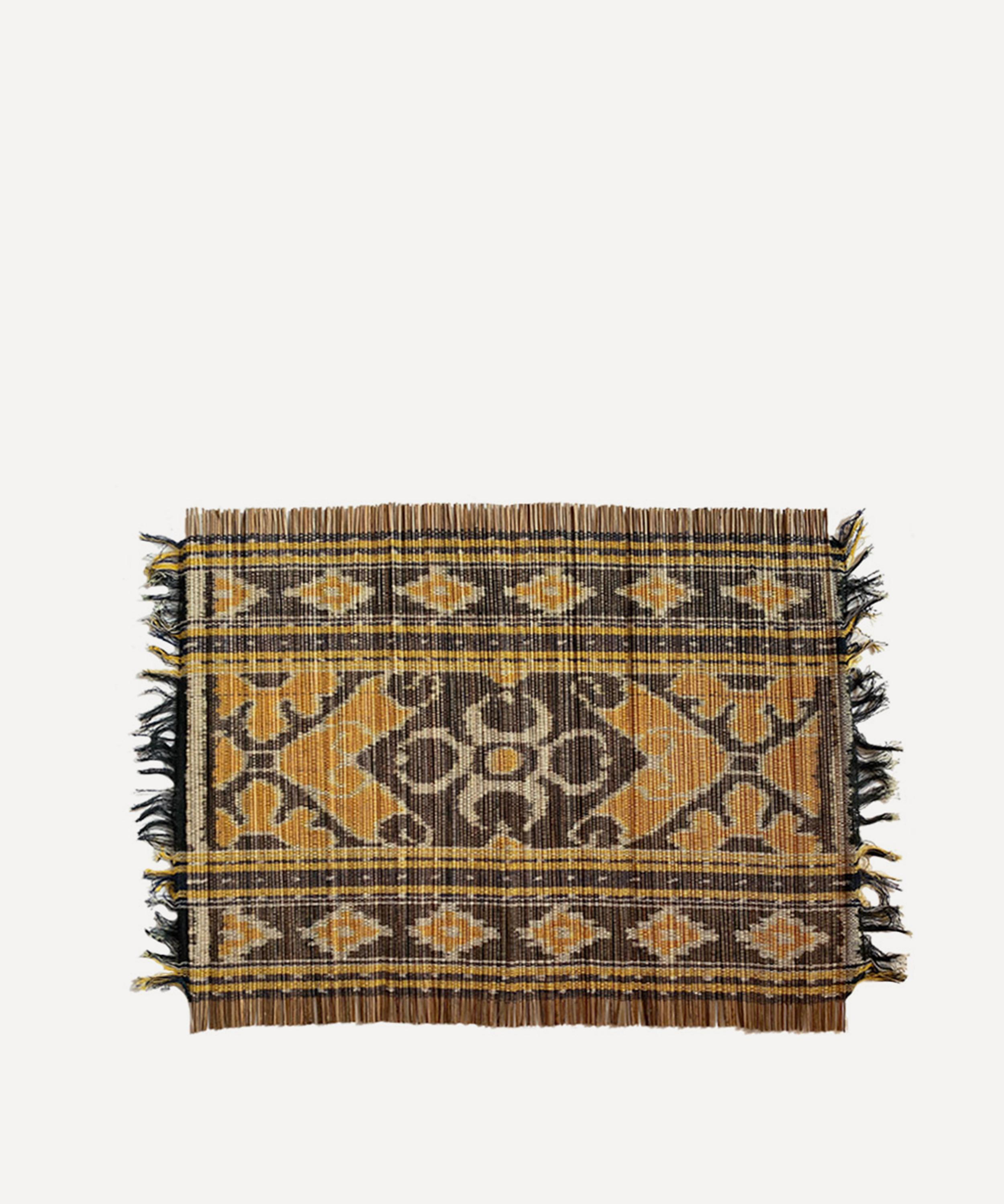 Cabana - Ikat Yellow 55x35cm Placemats Set of Two image number 0