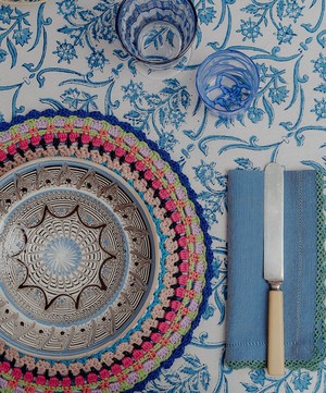 Cabana - Horezu Ceramic Dinner Plate Blue image number 1