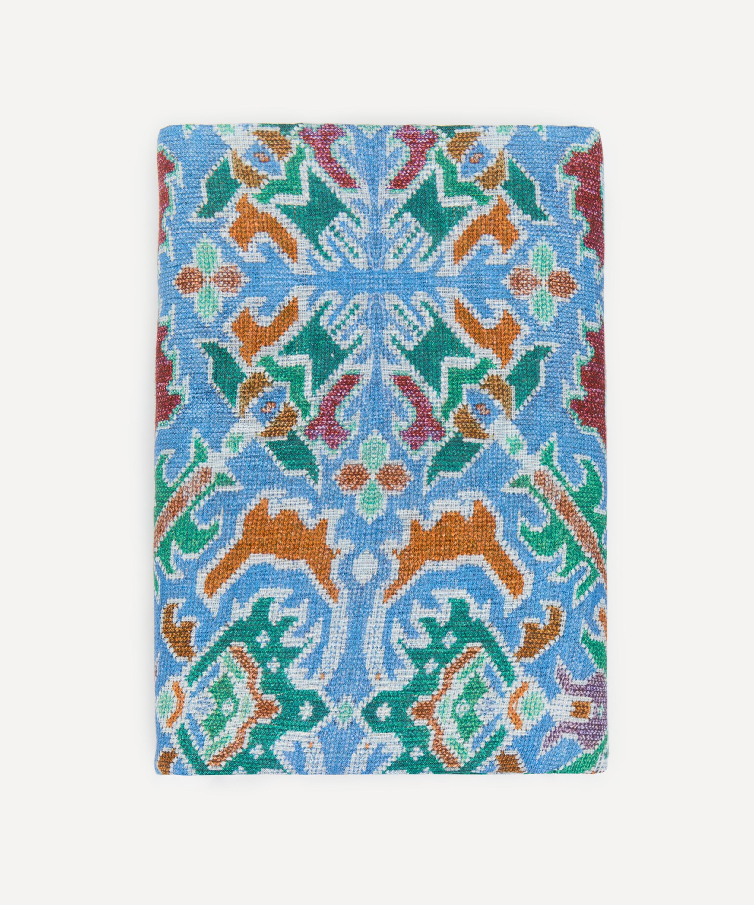 Cabana - Fiamma Blue Rectangular 320x160cm Linen Tablecloth image number 0