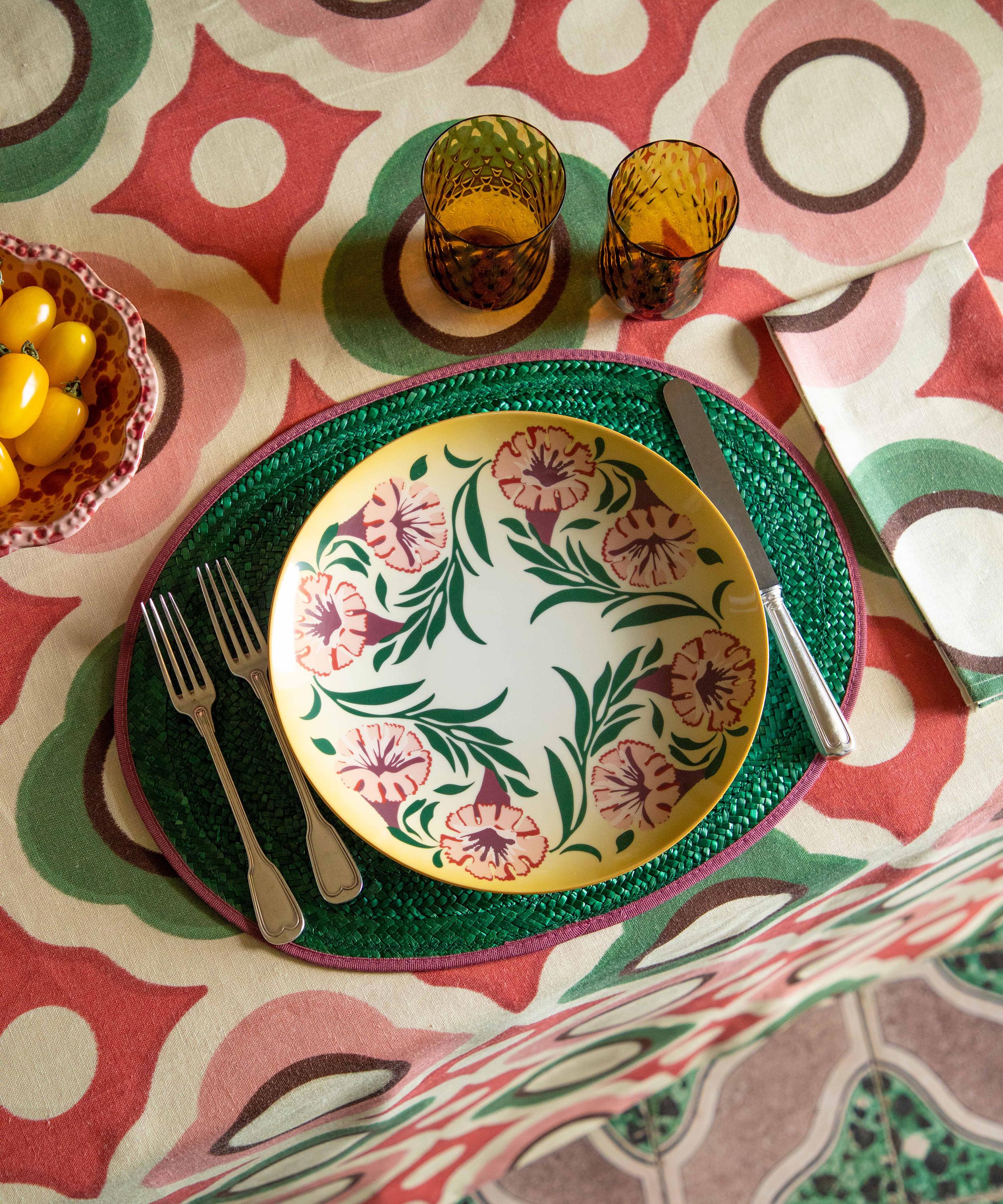Cabana - Green Woven 42x33cm Raffia Placemat image number 1