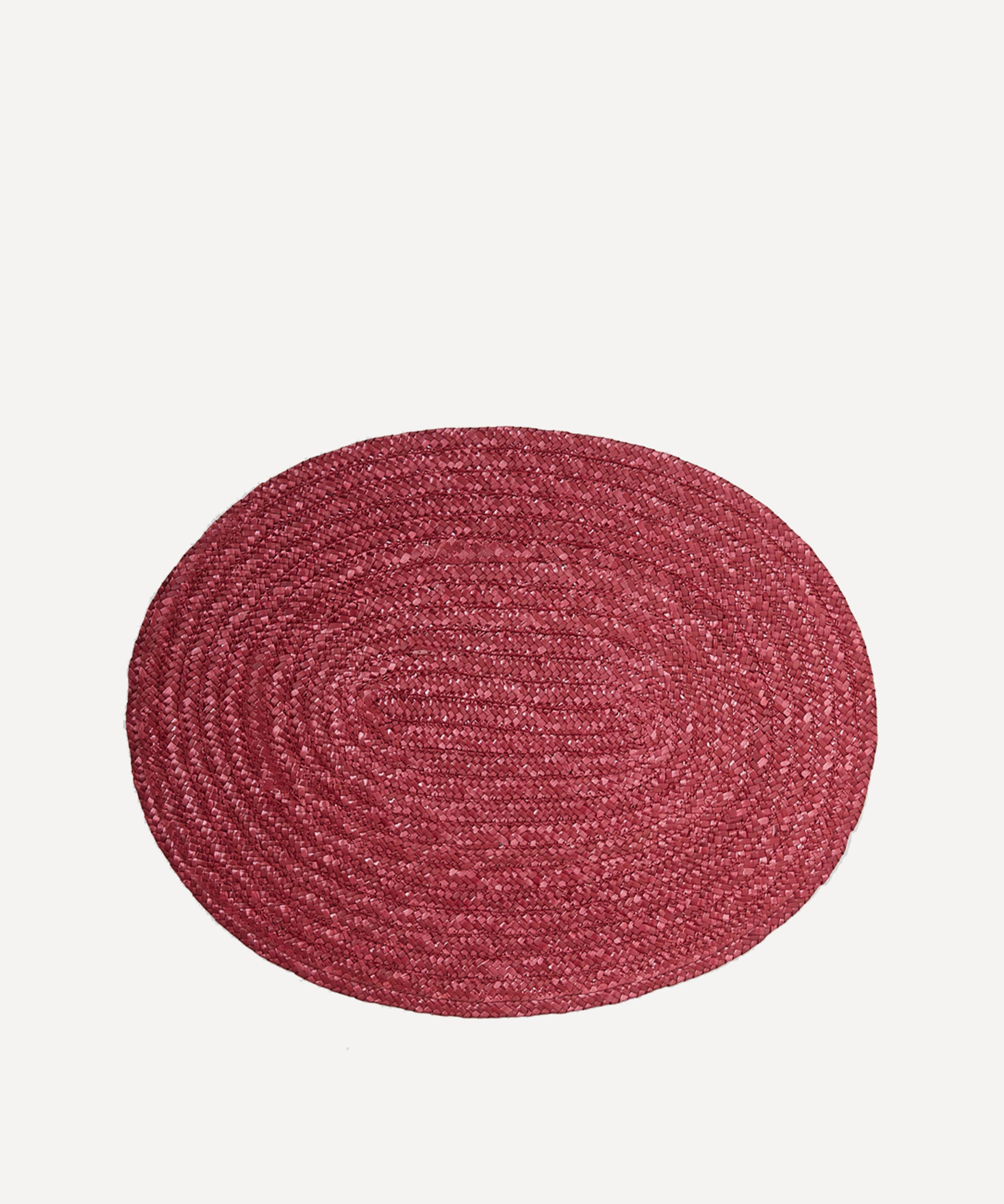 Cabana - Red Woven 42x33cm Raffia Placemat image number 0