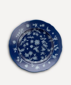 Cabana - Ginori Floral Dessert Plate Blue image number 0