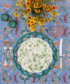 Cabana - Green Speckled Dinner Plate image number 1