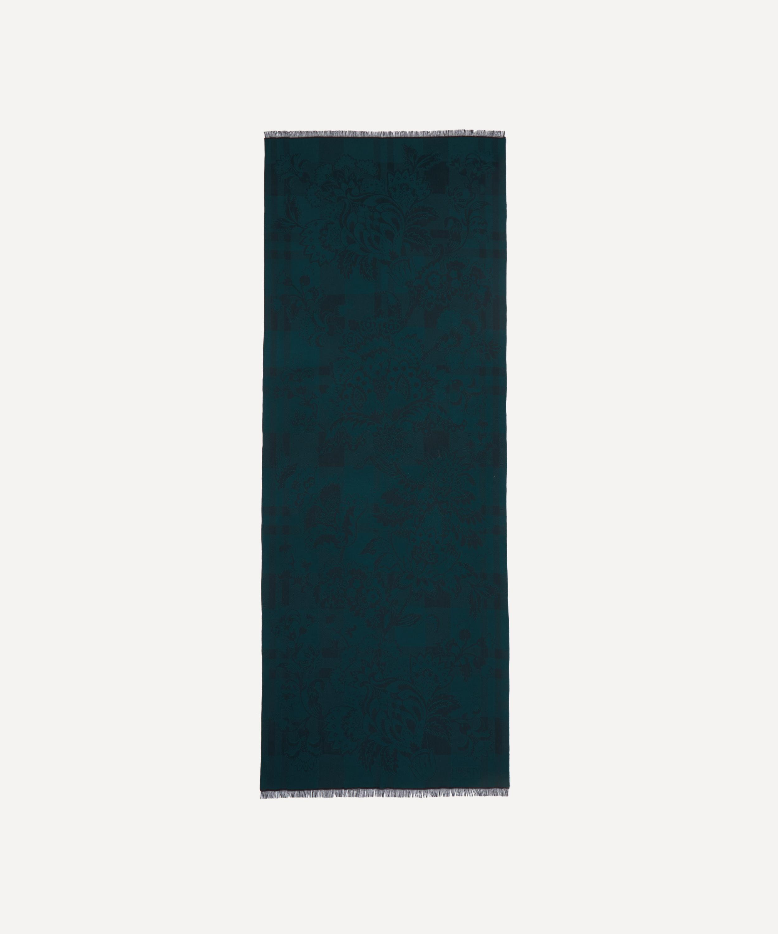 Liberty - Madeleine Check Wool-Blend Jacquard Scarf image number 0
