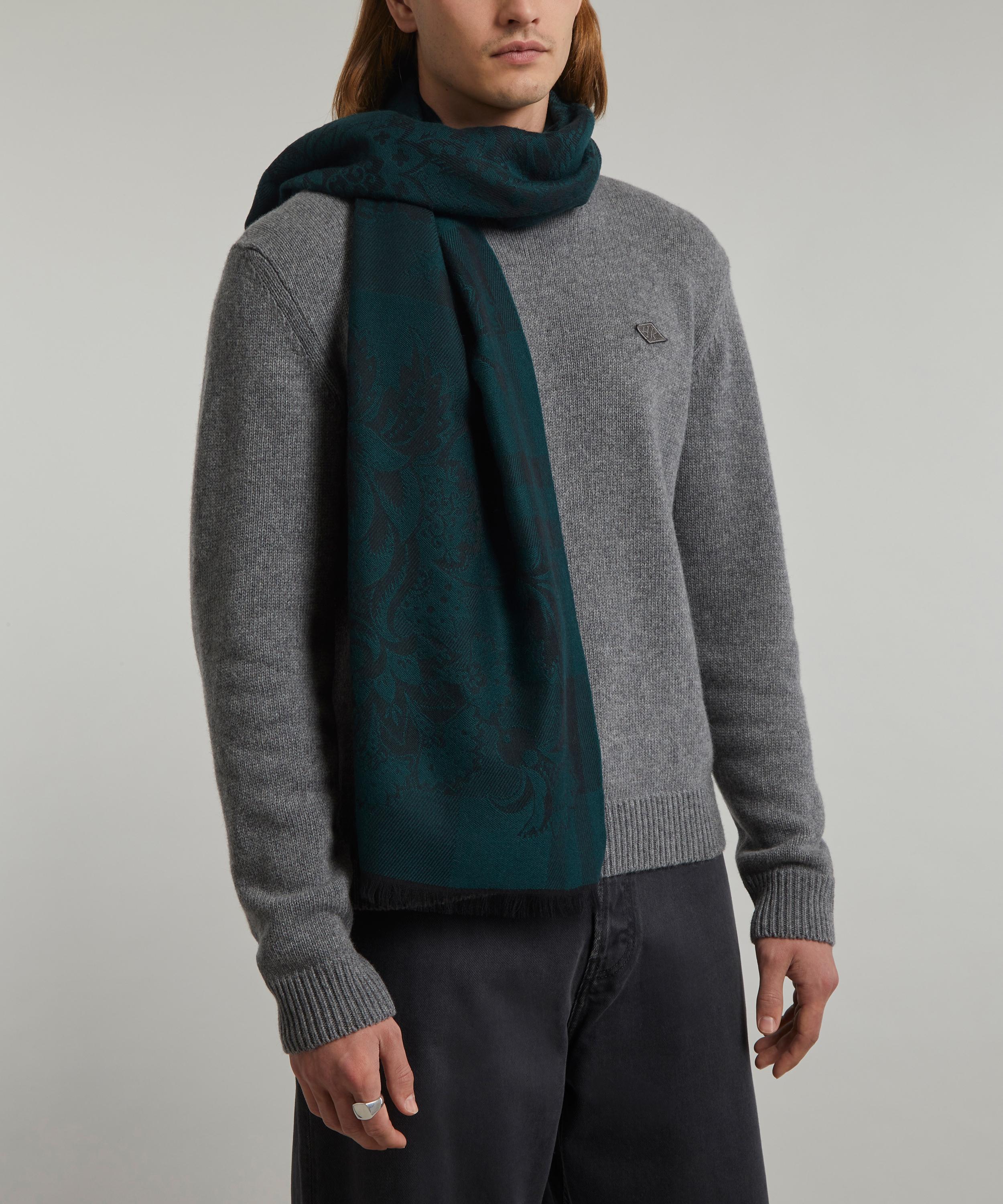 Liberty - Madeleine Check Wool-Blend Jacquard Scarf image number 1