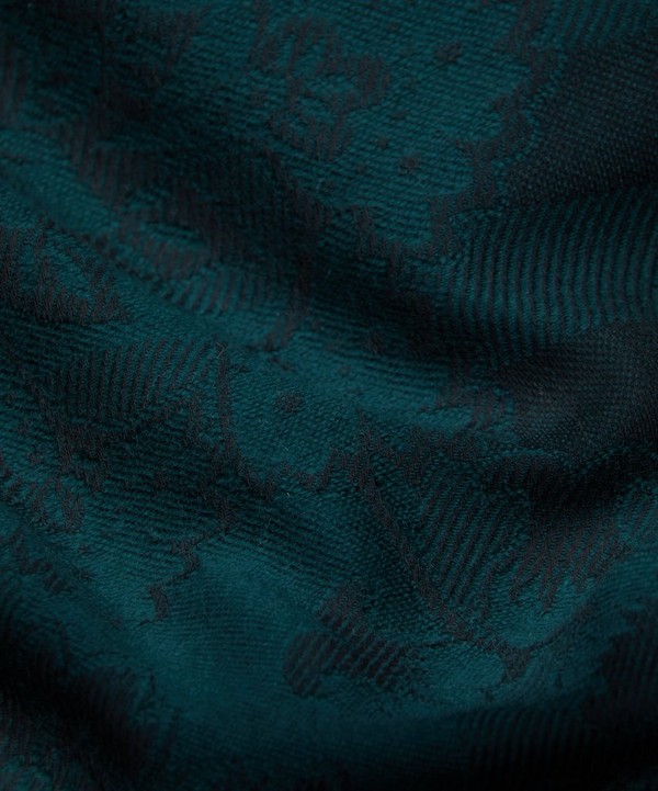 Liberty - Madeleine Check Wool-Blend Jacquard Scarf image number 4