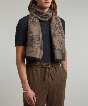 Liberty - Madeleine Check Wool-Blend Jacquard Scarf image number 1