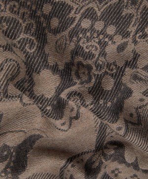 Liberty - Madeleine Check Wool-Blend Jacquard Scarf image number 4
