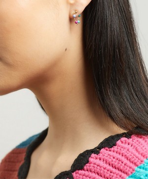 Anna + Nina - x Liberty Gold-Plated Single Candy Chain Earring image number 1