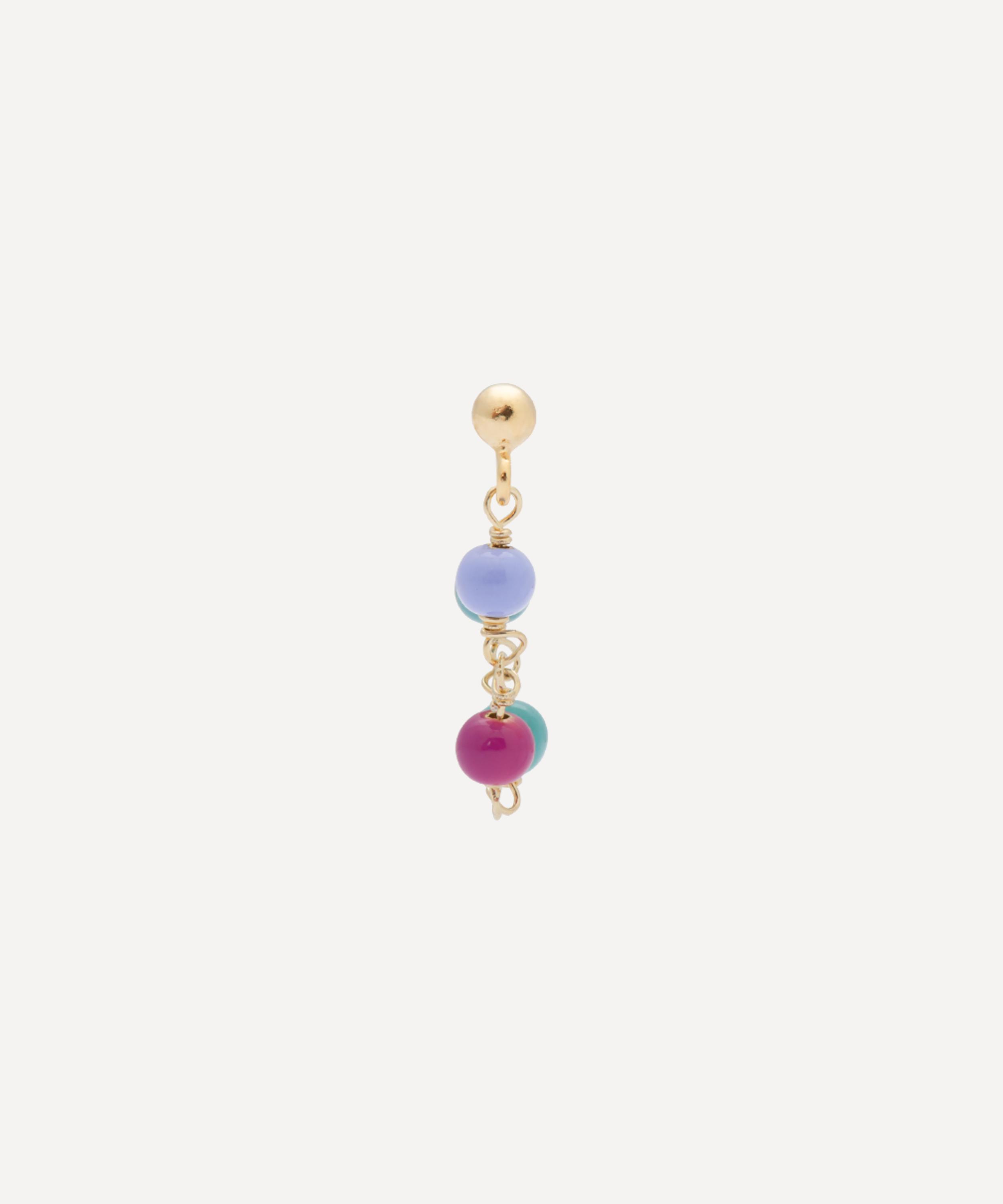Anna + Nina - x Liberty Gold-Plated Single Candy Chain Earring image number 2