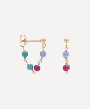 Anna + Nina - x Liberty Gold-Plated Single Candy Chain Earring image number 3