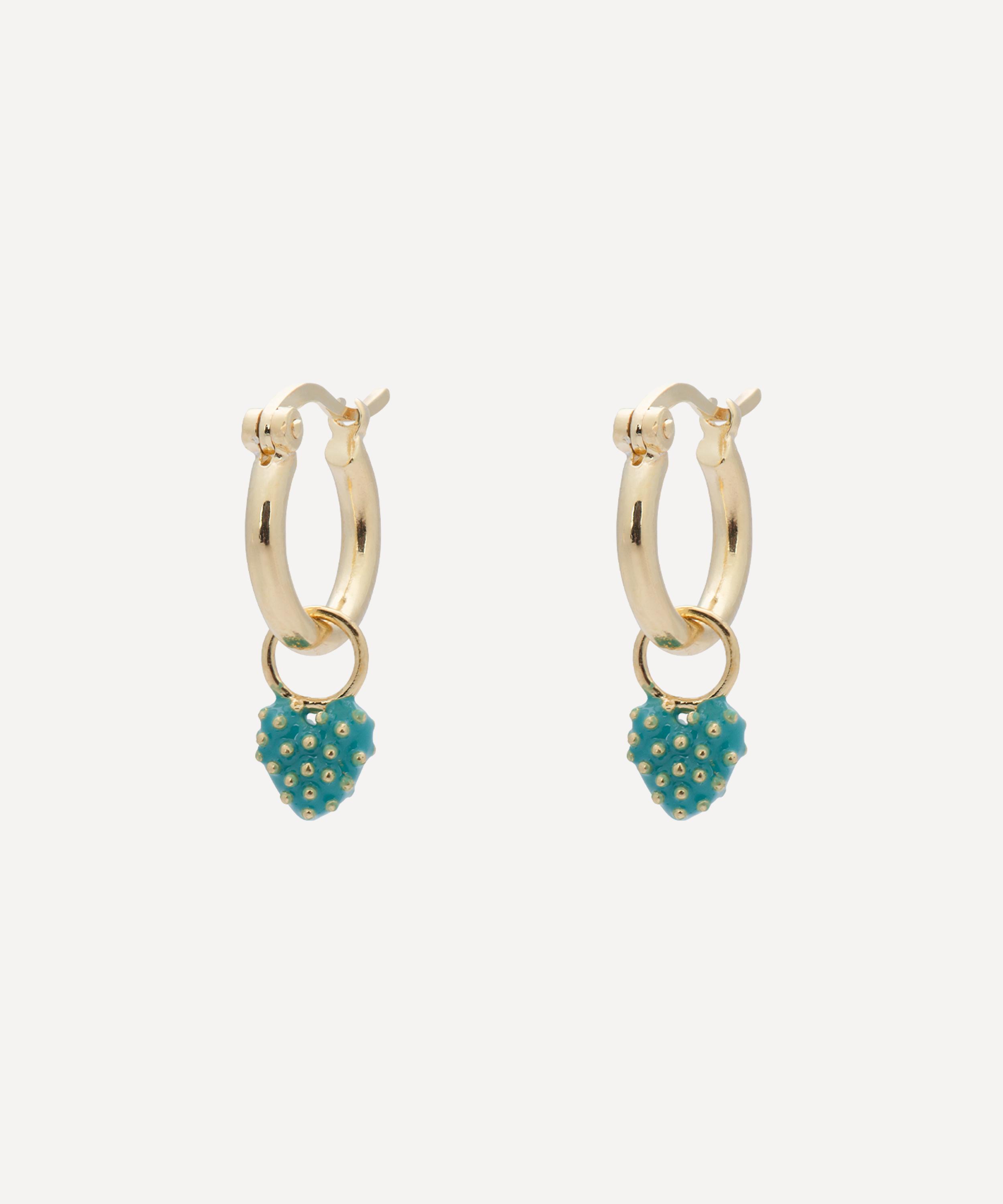 Anna + Nina - x Liberty Gold-Plated Serene Love Ring Hoop Earrings