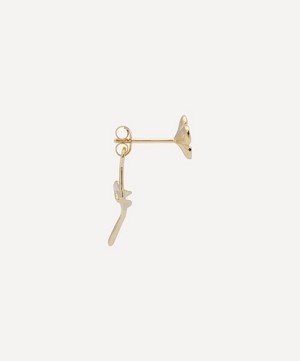 Anna + Nina - x Liberty Gold-Plated Single Bouquet Flower Stud Earring image number 2