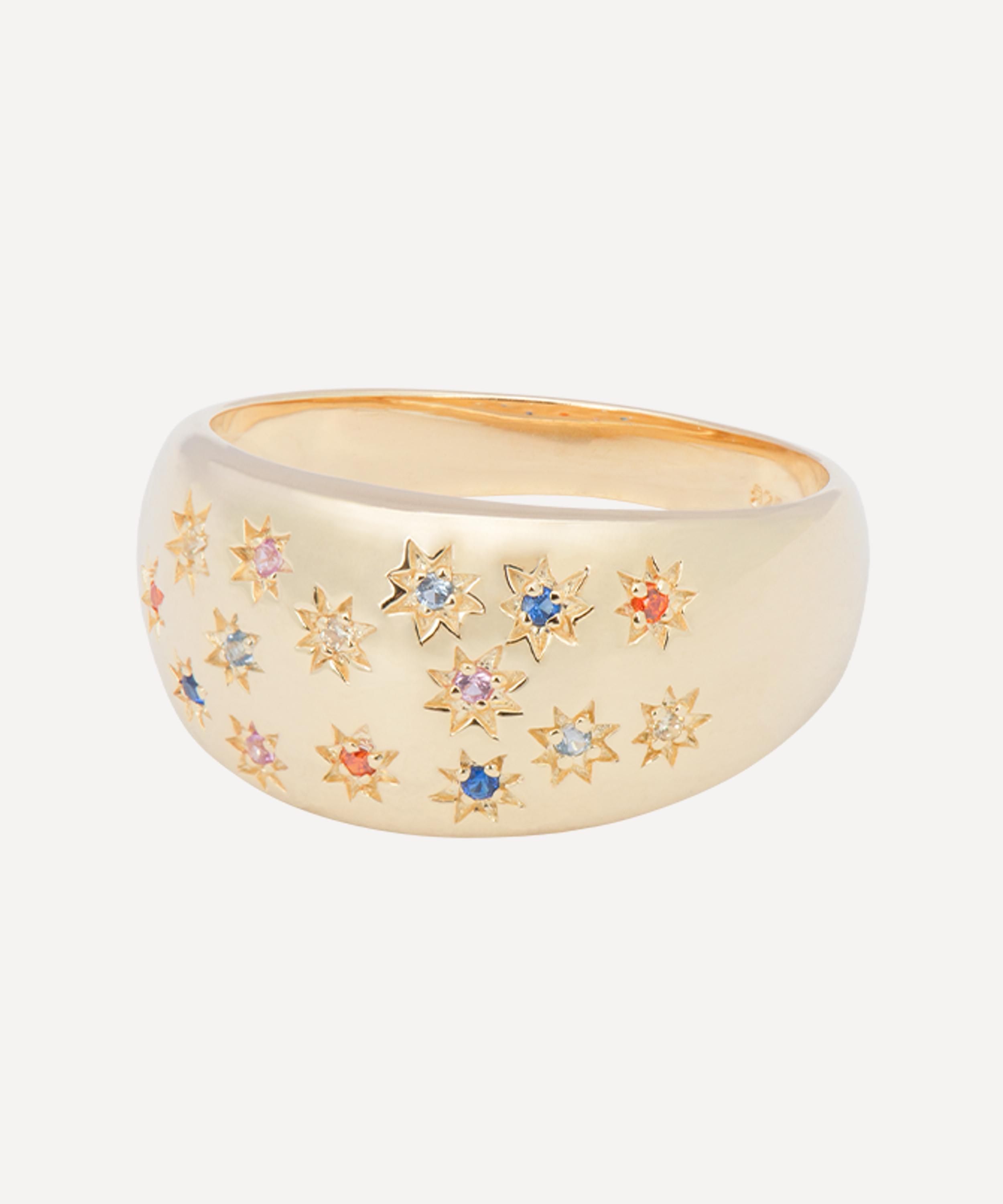 Anna + Nina - x Liberty Gold-Plated Mystic Dreamer Ring image number 0