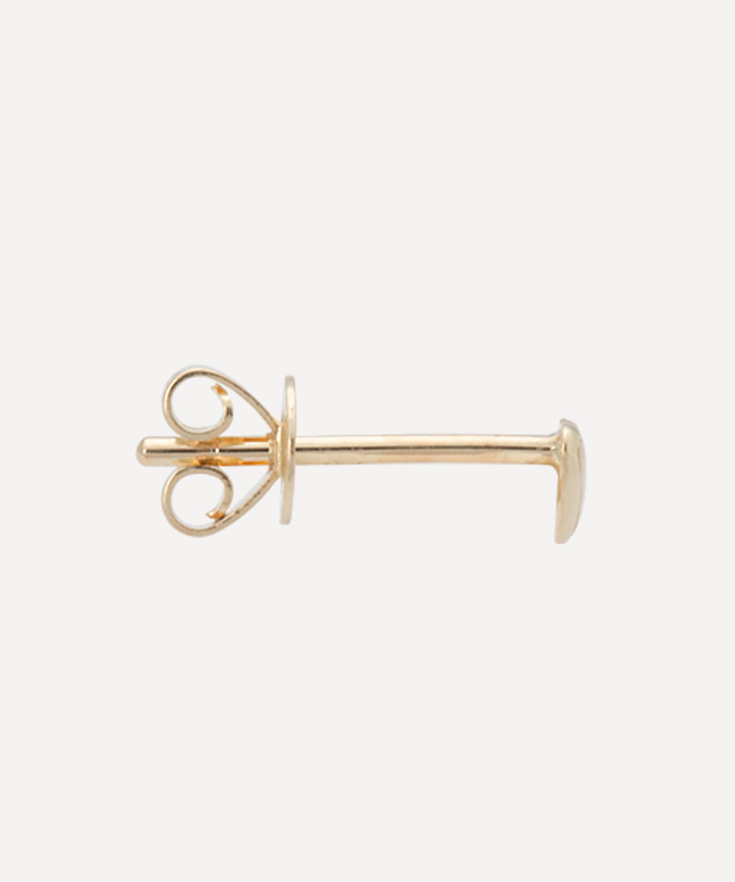 Anna + Nina - x Liberty 14ct Gold Single Itsy Bitsy Love Stud Earring image number 2