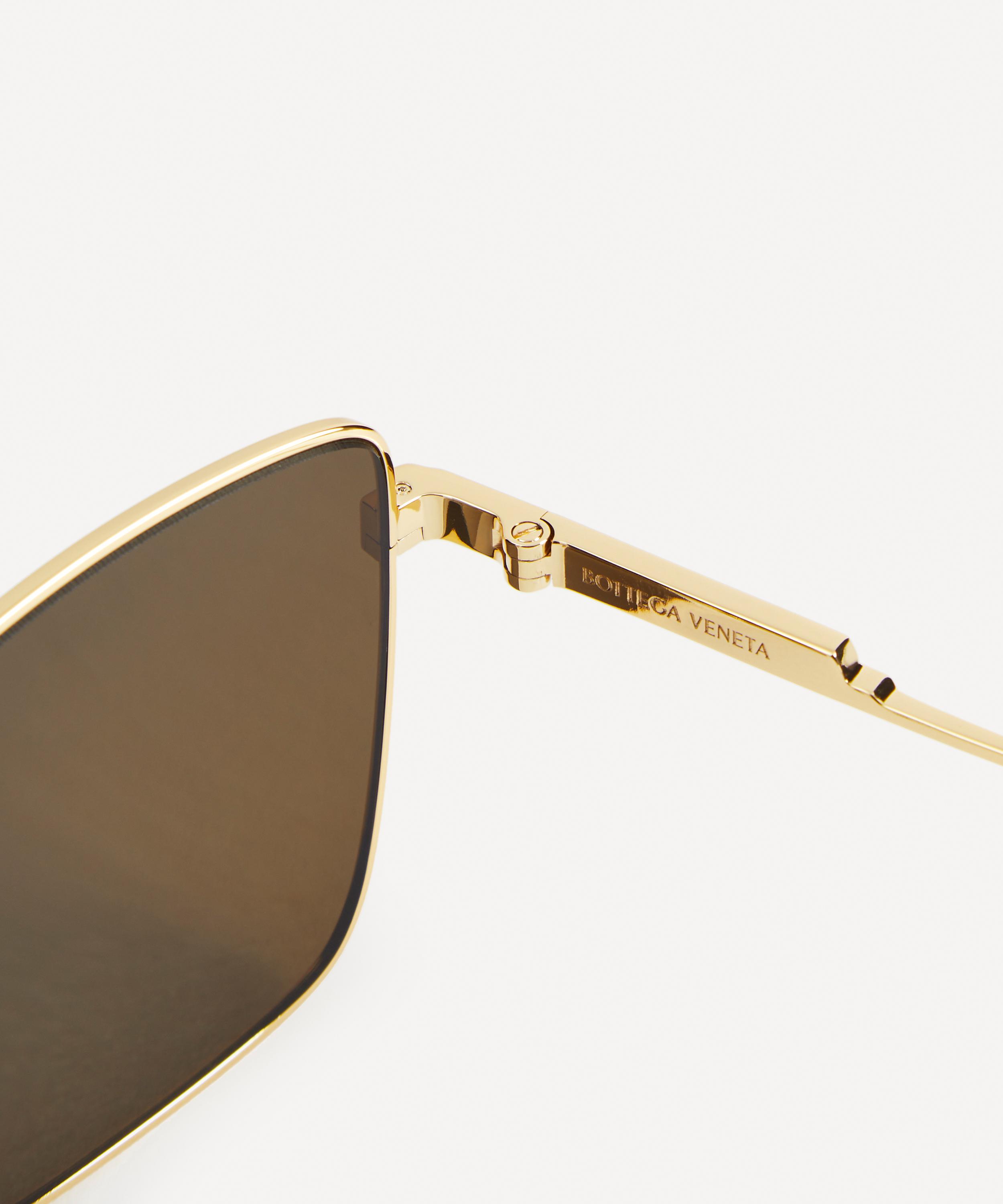 Bottega Veneta - Rectangular Acetate Sunglasses image number 3