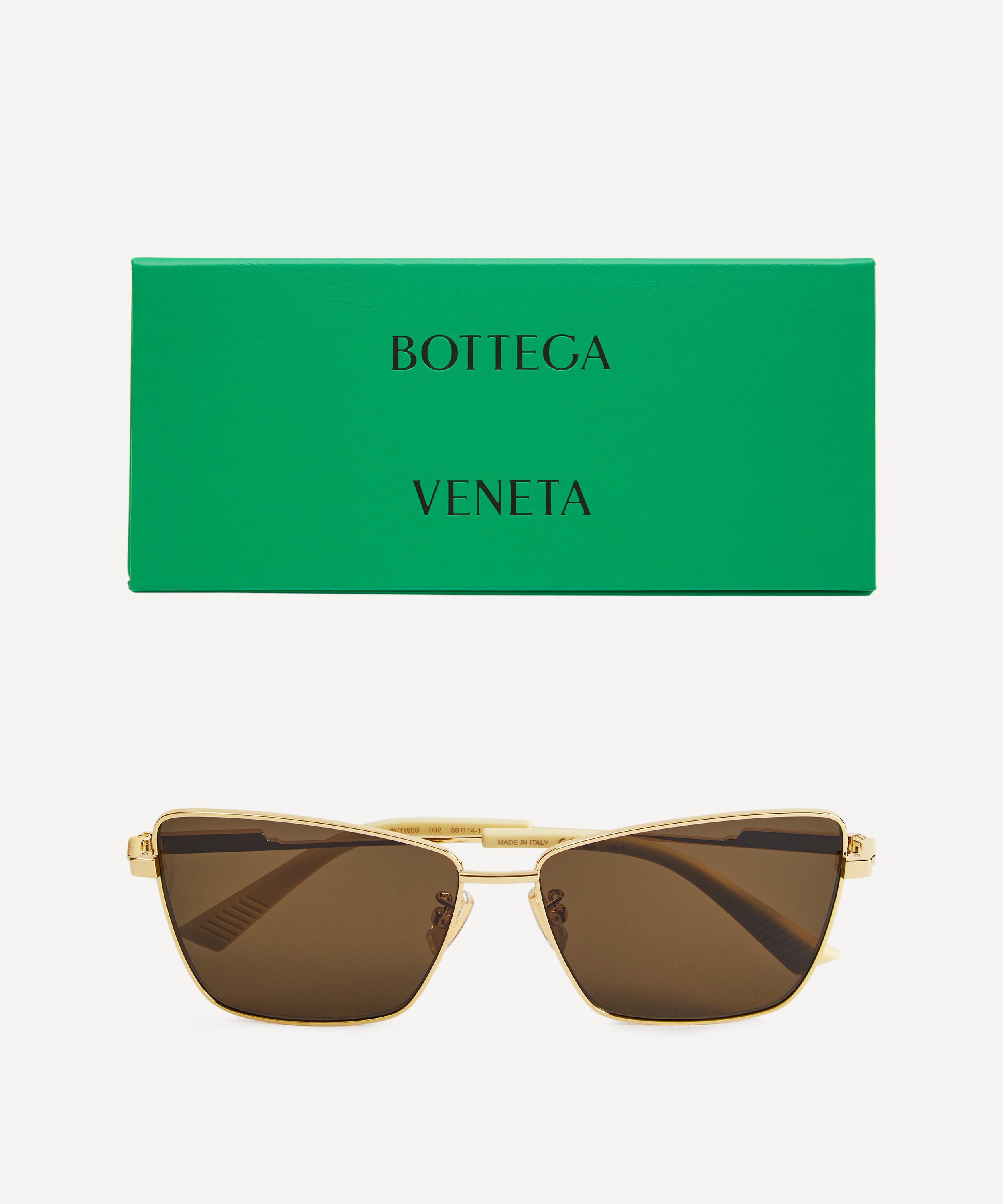 Bottega Veneta - Rectangular Acetate Sunglasses image number 4