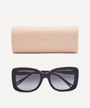 Chloé - Oversized Butterfly Acetate Sunglasses image number 4