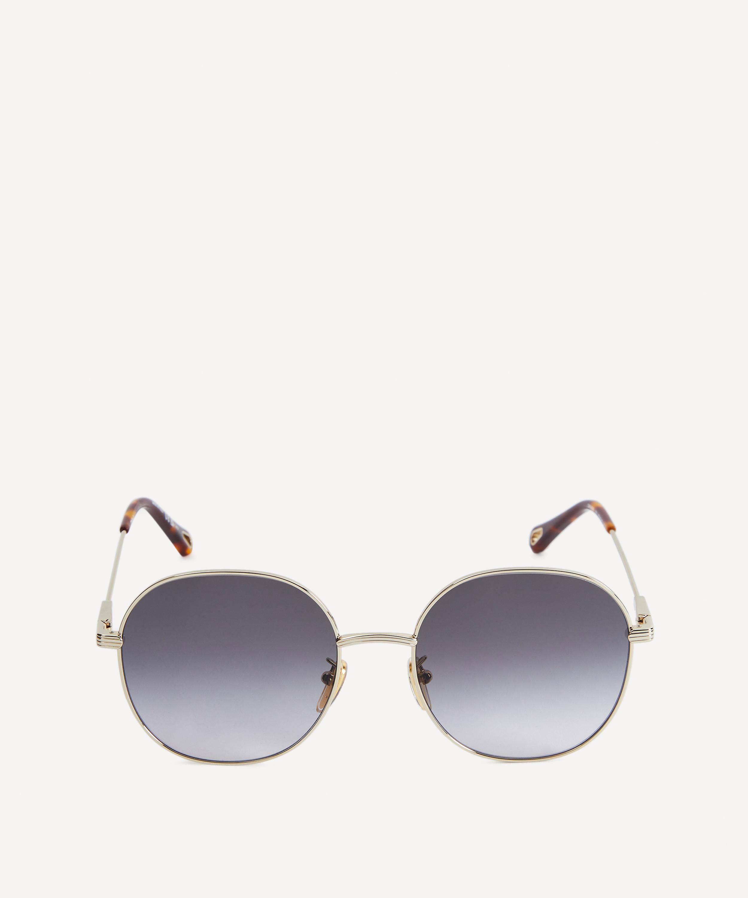 Chloe 60mm best sale modified round sunglasses