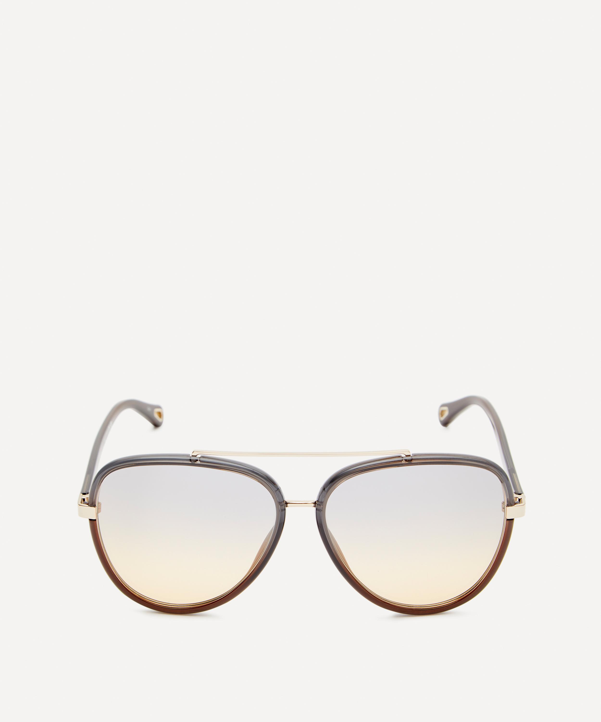 Chloé - Aviator Acetate Sunglasses image number 0