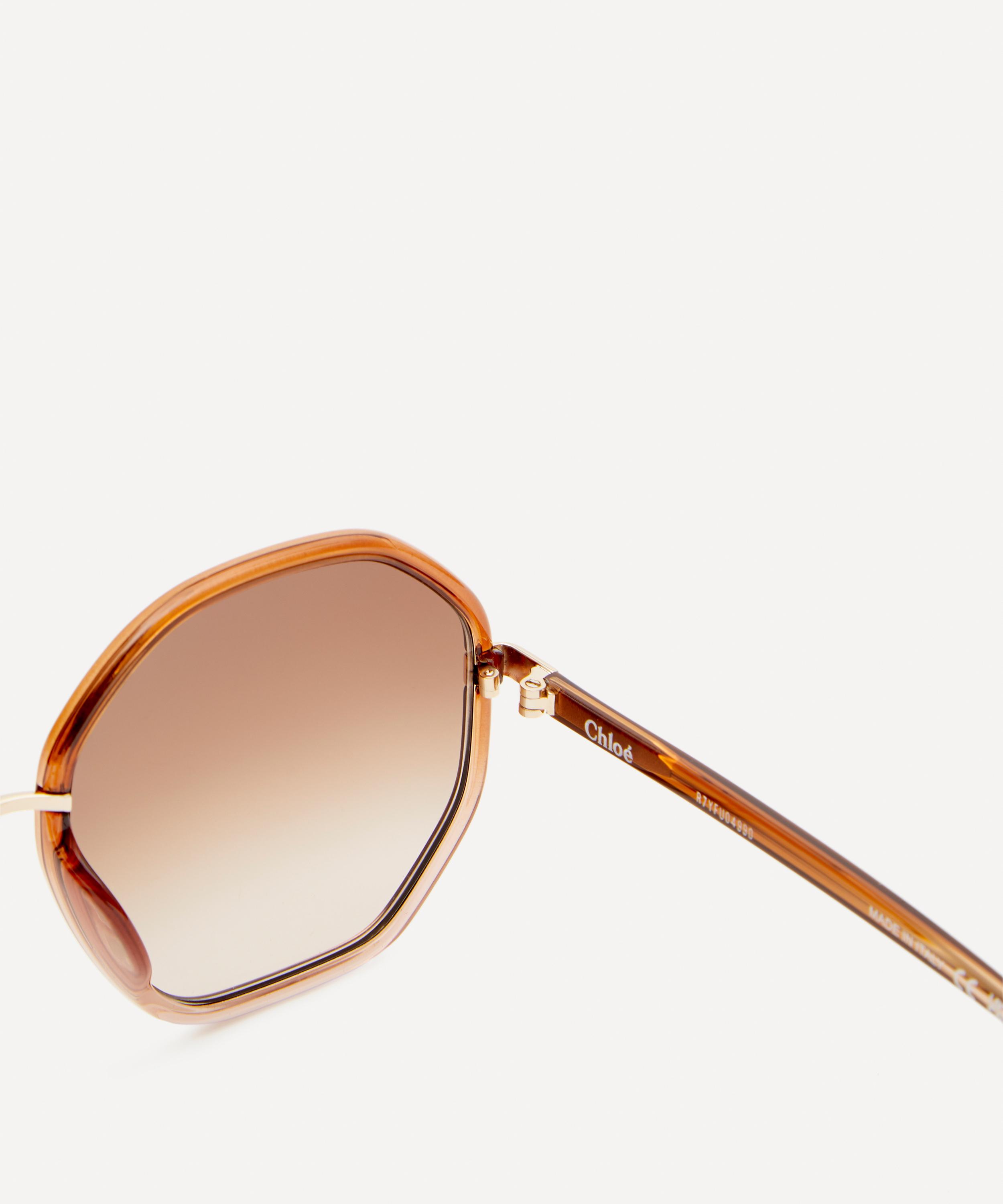 Chloé - Demi-Round Acetate Sunglasses image number 3