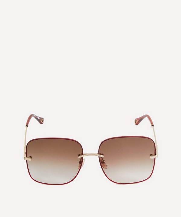 Chloé - Square Metal Sunglasses image number null