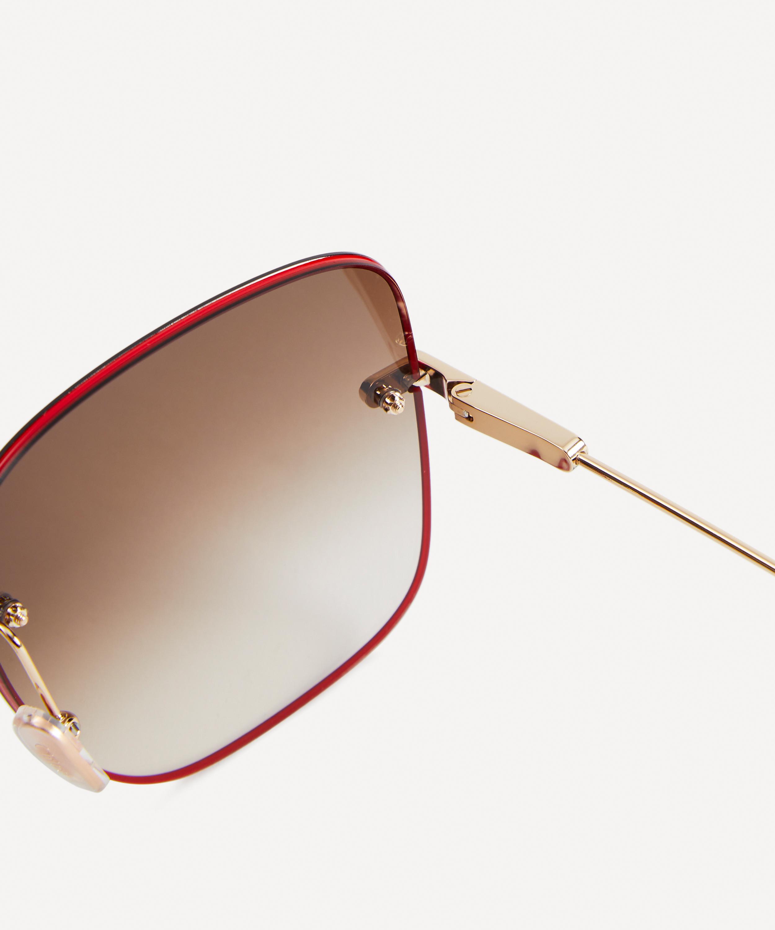 Chloé - Square Metal Sunglasses image number 3