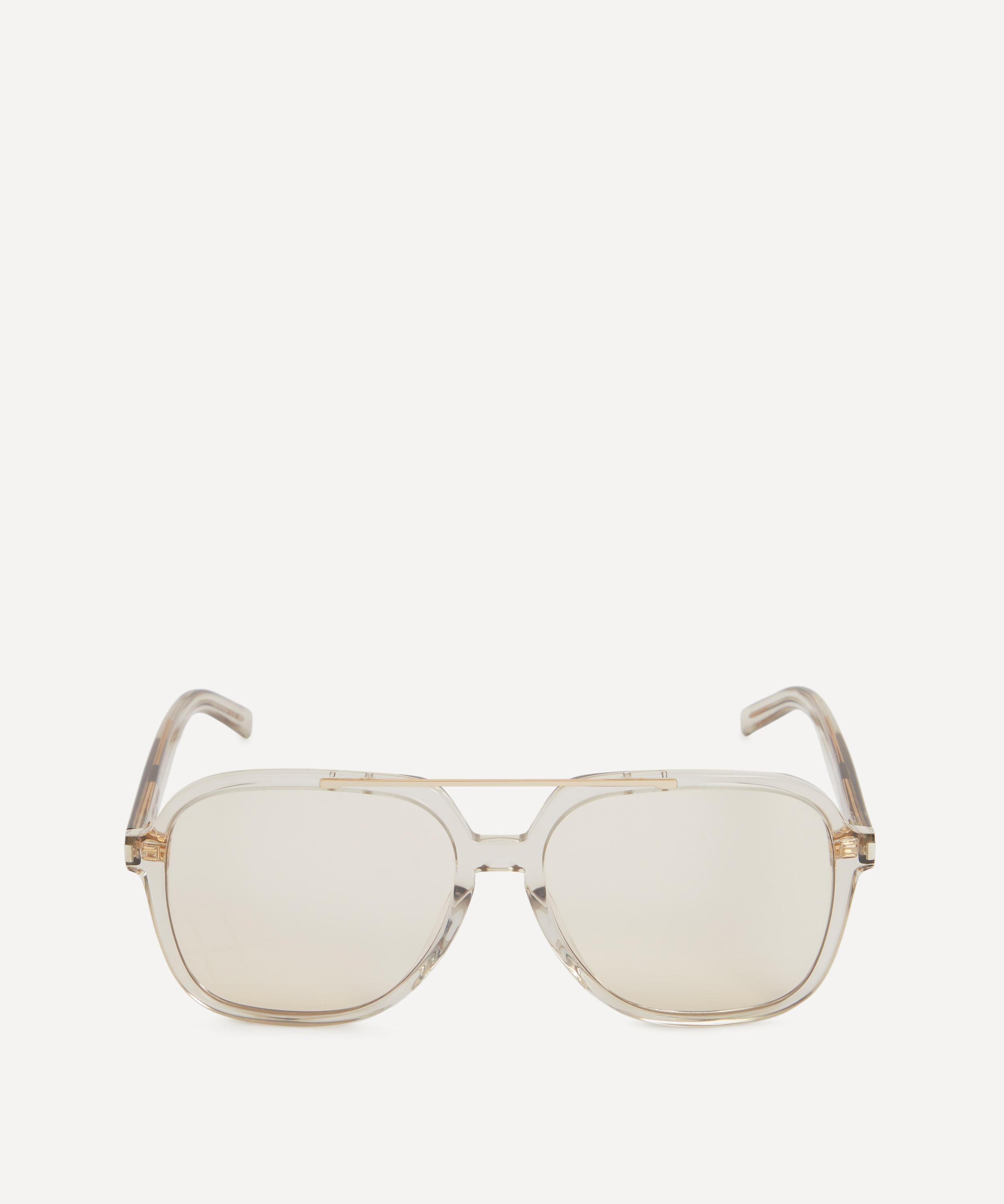 Saint Laurent - Geometric Aviator Sunglasses image number 0