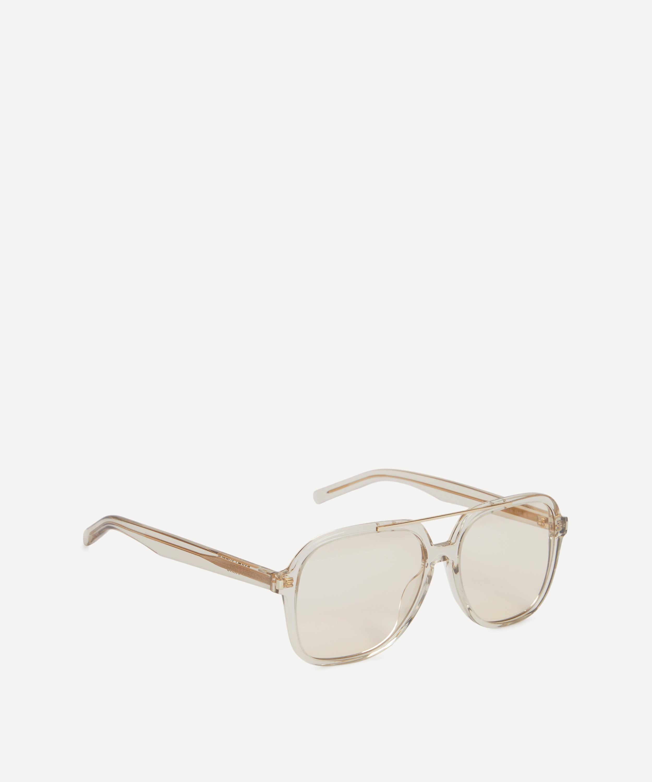 Saint Laurent - Geometric Aviator Sunglasses image number 1