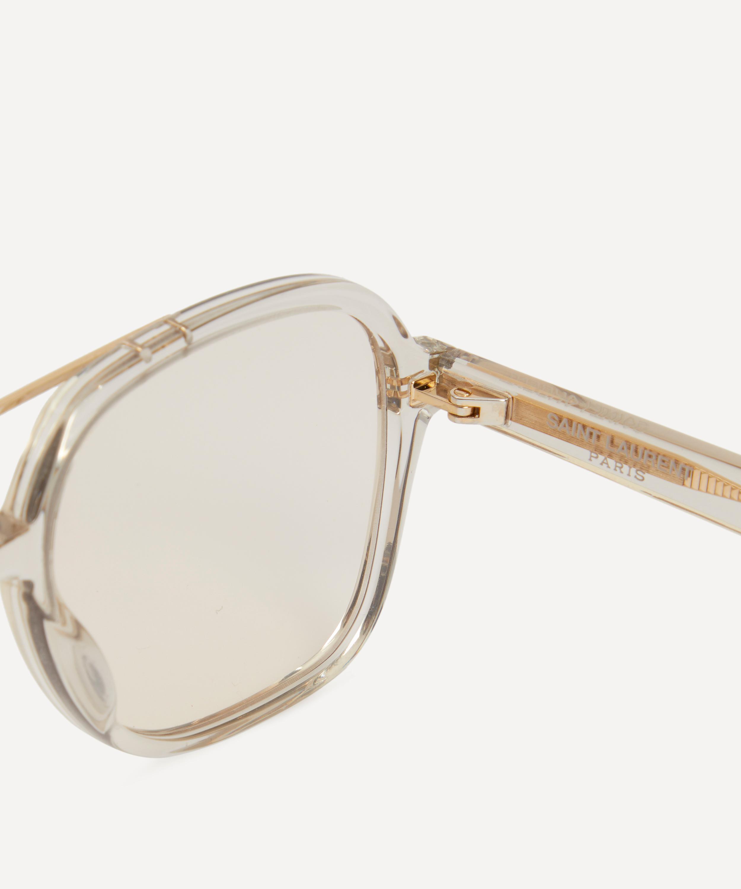Saint Laurent - Geometric Aviator Sunglasses image number 2