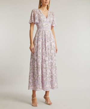 Needle & Thread - Lavender Rose Ankle Length Gown image number 2