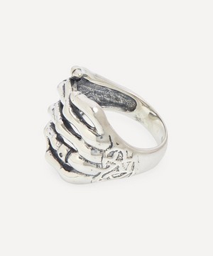 Serge DeNimes - Sterling Silver Skeleton Hands Ring image number 2