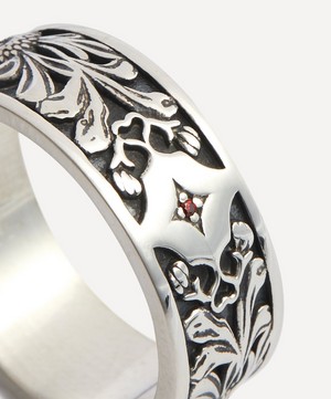 Serge DeNimes - Sterling Silver Kabuto Ring image number 3