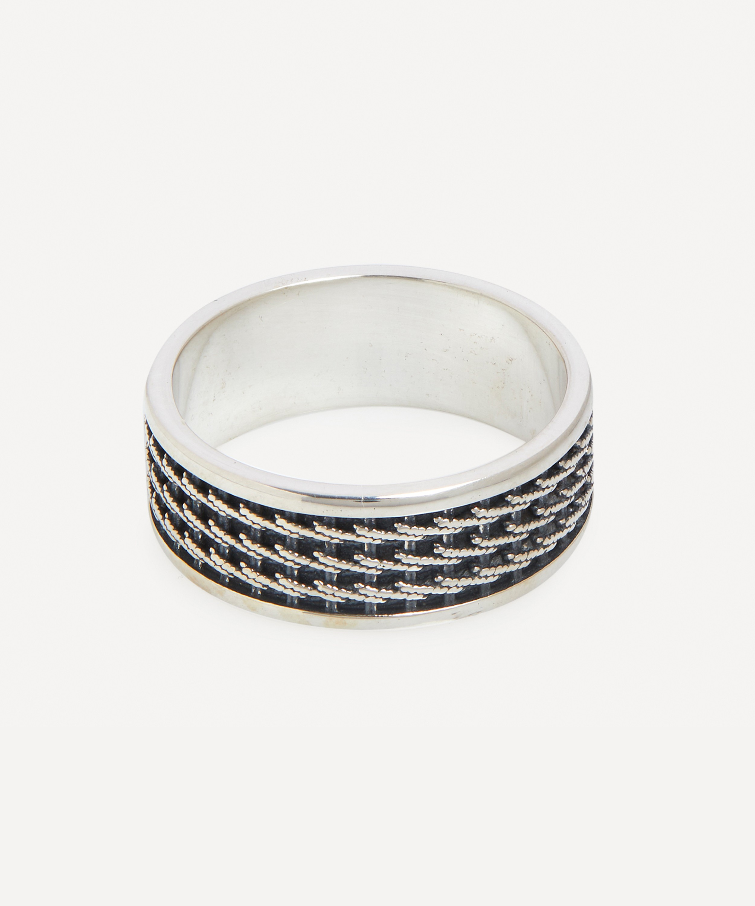 Serge DeNimes - Sterling Silver Kusari Ring image number 0