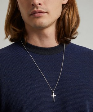 Serge DeNimes - Sterling Silver Cross Necklace image number 1