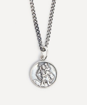Serge DeNimes - Sterling Silver St Christopher Multi-Chain Necklace image number 0
