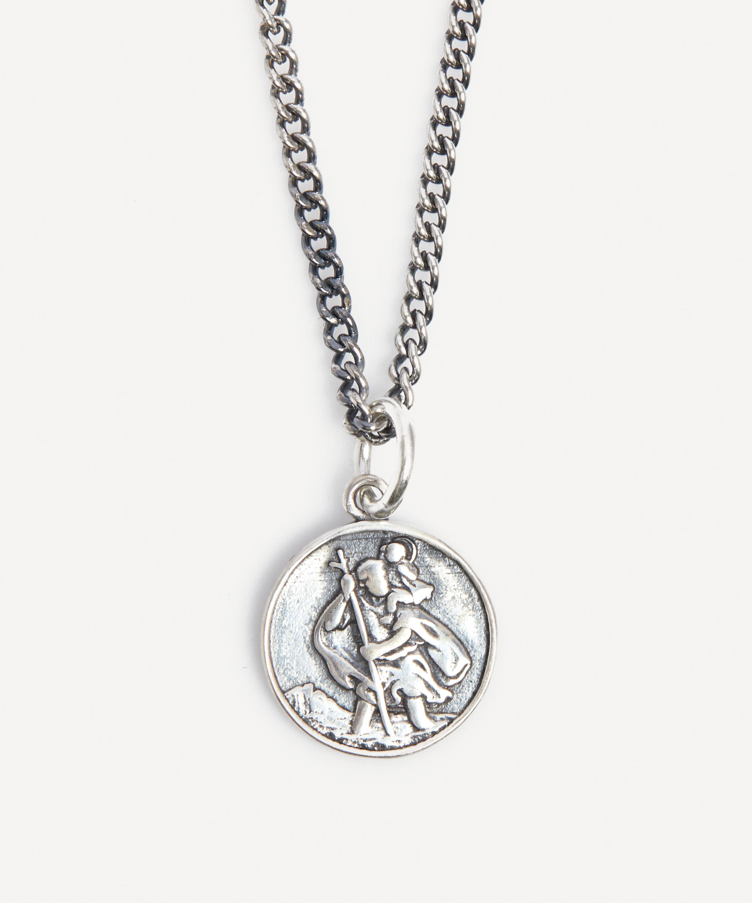 Serge DeNimes - Sterling Silver St Christopher Multi-Chain Necklace