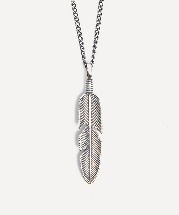 Serge DeNimes - Sterling Silver Ethereal Feather Necklace image number null