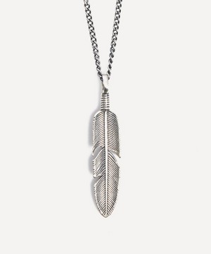 Serge DeNimes - Sterling Silver Ethereal Feather Necklace image number 0