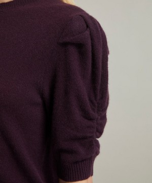 Frame - Ruched Sleeve Cashmere Jumper image number 4