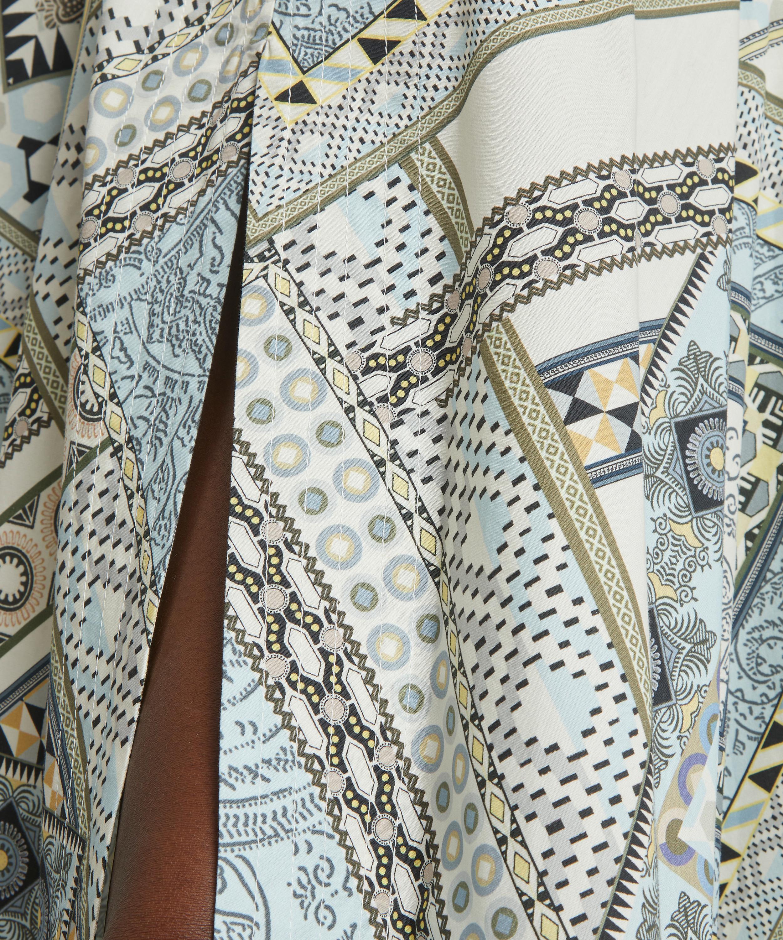 Etro - Patchwork Pattern Cotton Skirt image number 4
