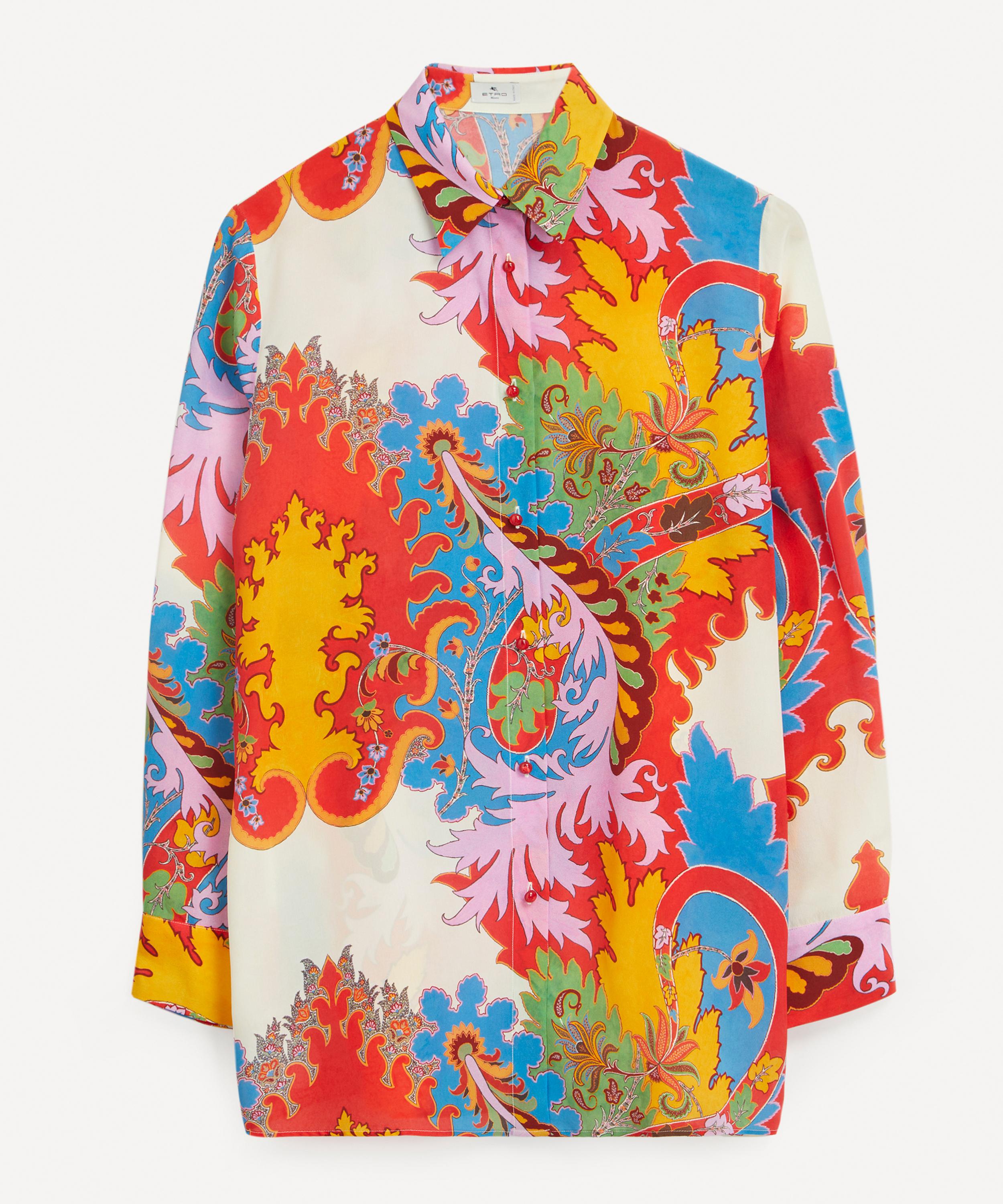 Etro - Camicia Rose Silk Shirt image number 0