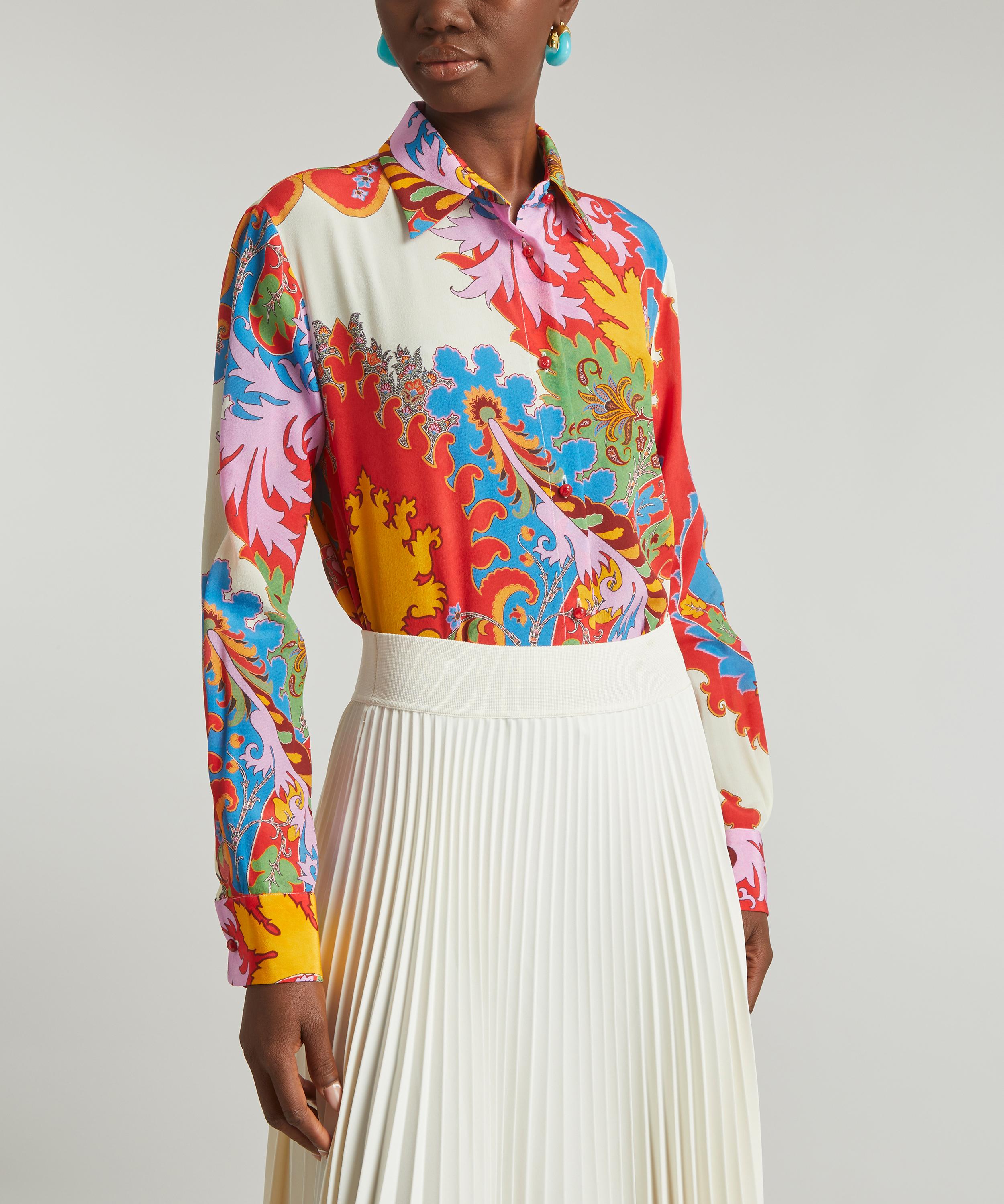 Etro - Camicia Rose Silk Shirt image number 2