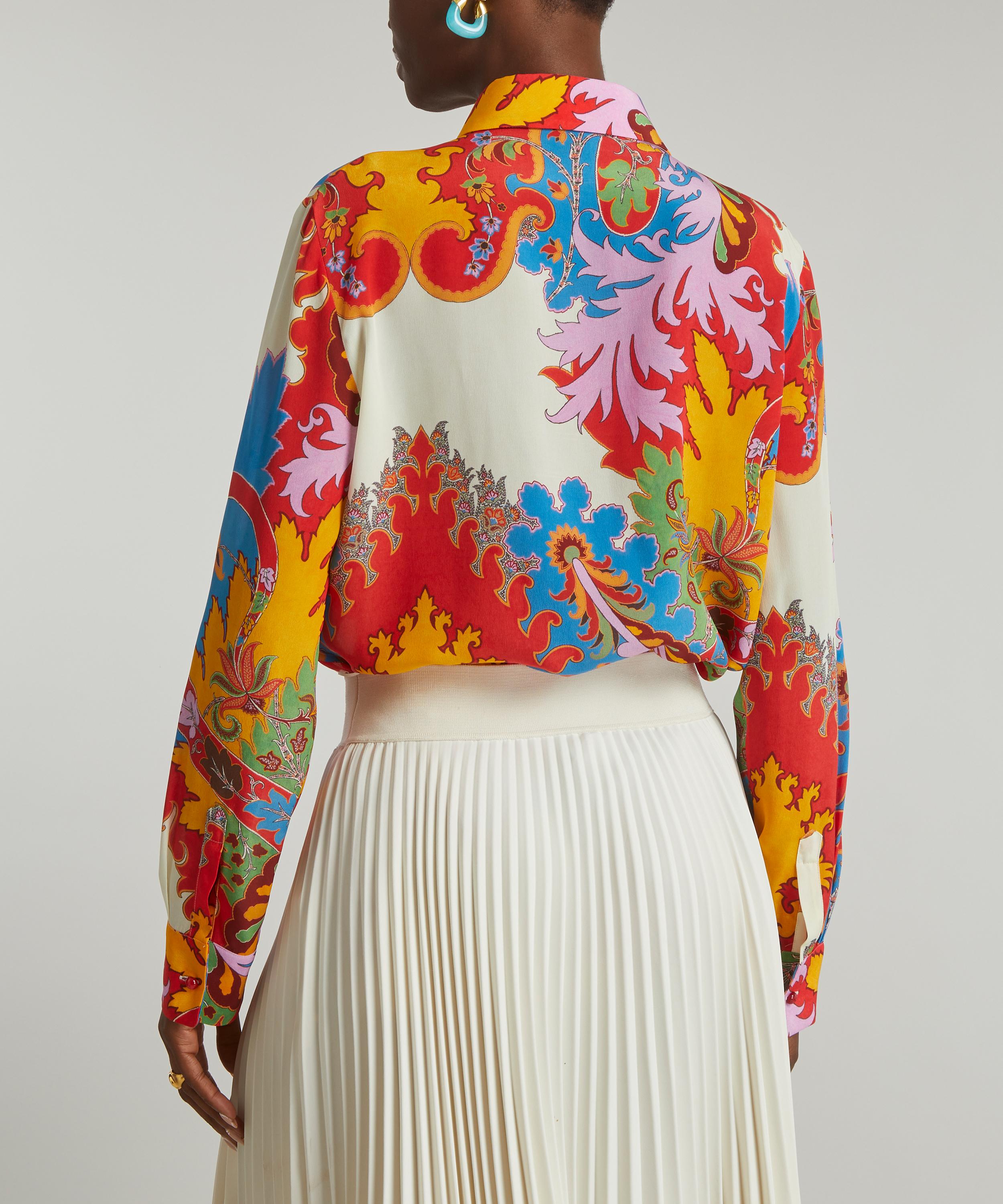 Etro - Camicia Rose Silk Shirt image number 3