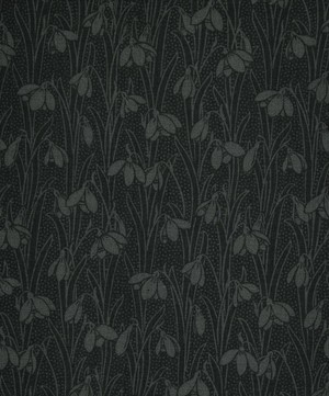 Liberty Fabrics - Slate Black Snowdrop Spot Lasenby Quilting Cotton image number 0