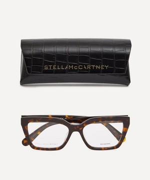 Stella McCartney - Dark Havana Cat-Eye Optical Glasses image number 4