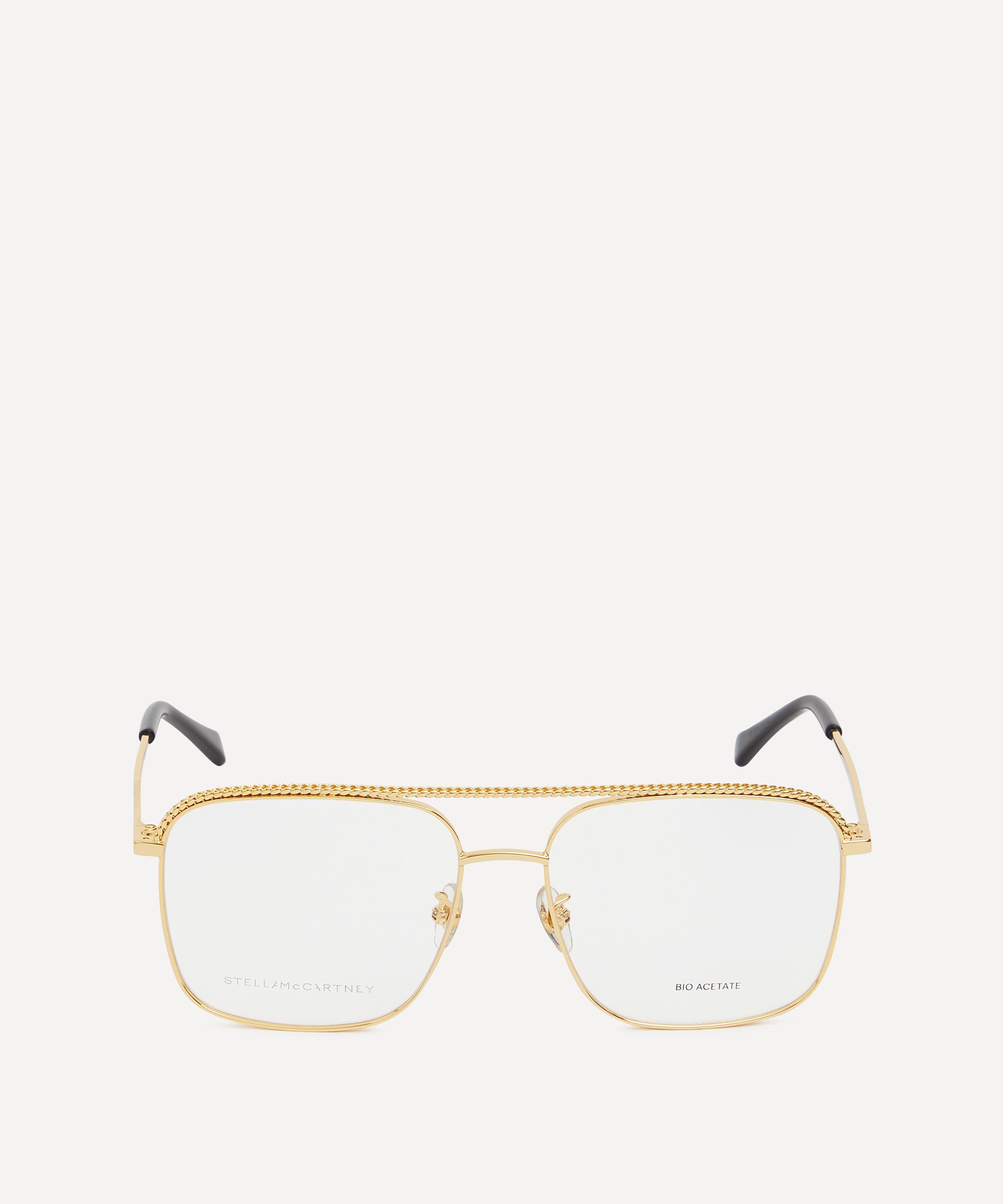 Stella McCartney Eyewear chain-link rectangle-frame Sunglasses