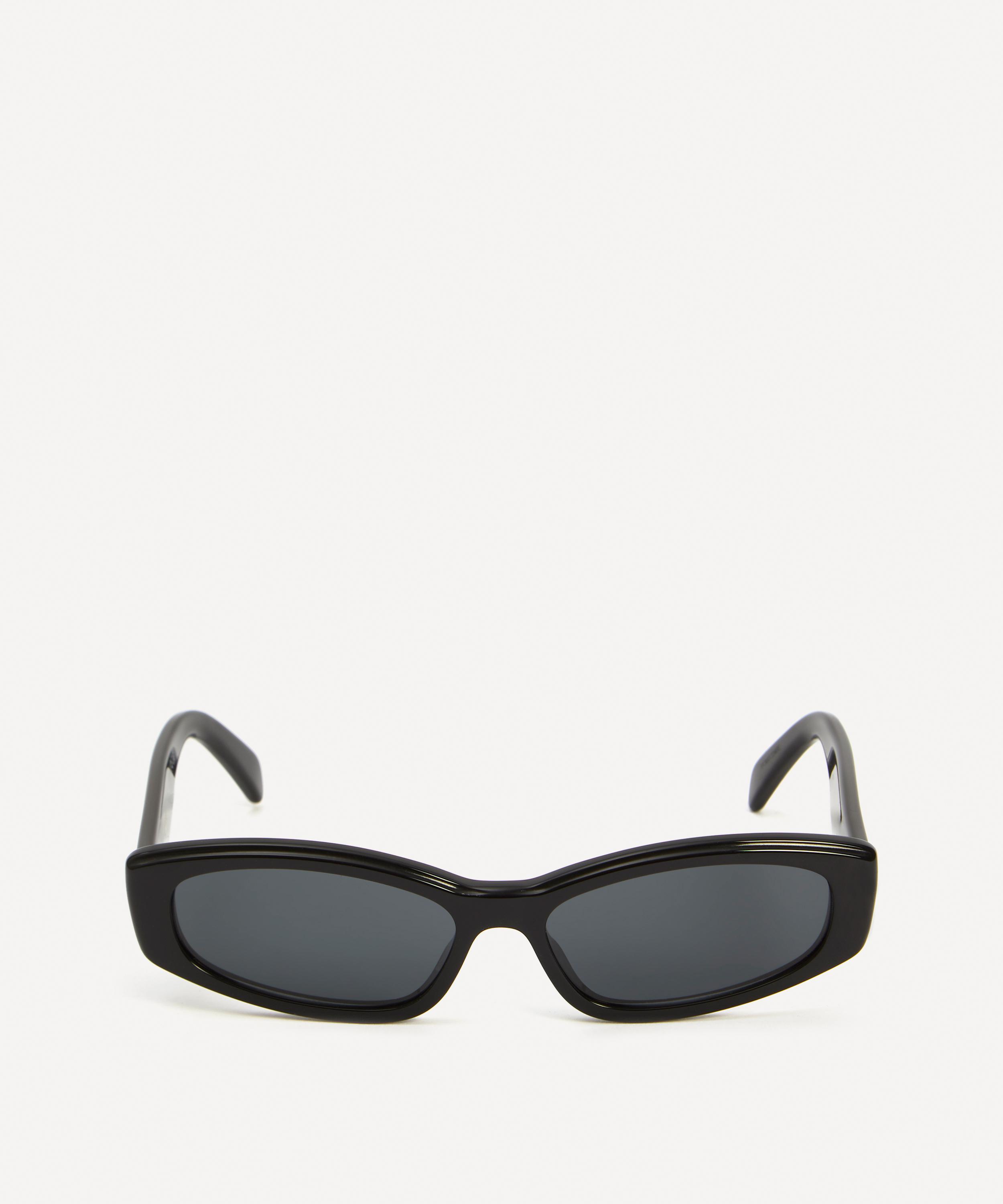 Celine Style Black Cat Eye Wide Arm Sunglasses- Order Wholesale