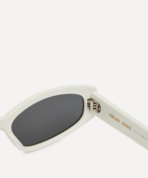 Celine - Rectangular White Acetate Sunglasses image number 3