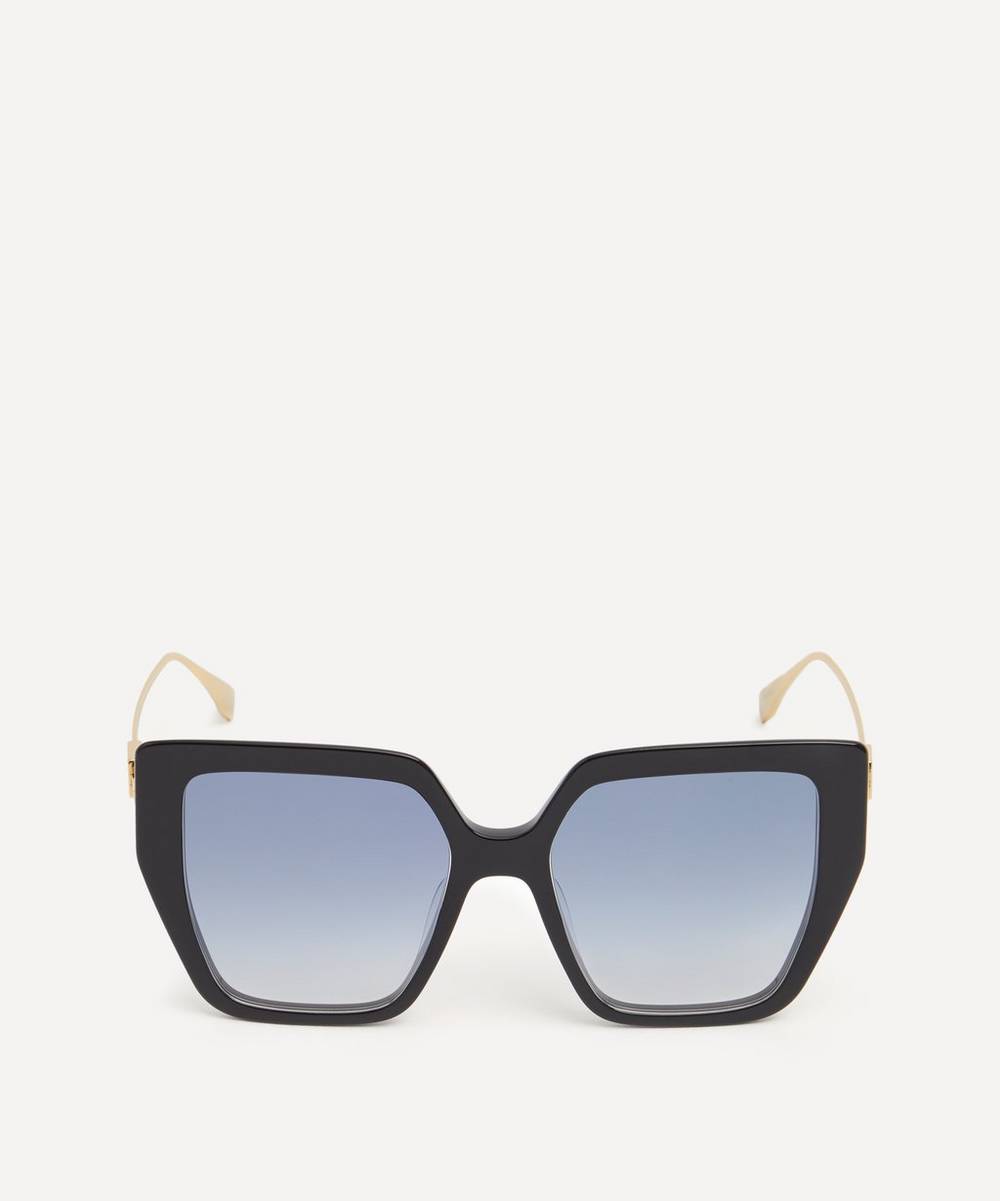 Fendi - Baguette Black Acetate and Metal Sunglasses